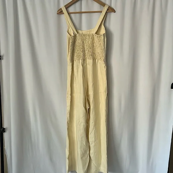 Faithfull the Brand NWT Cream Sainte Marie Pants Jumpsuit **Size 6**🌸🌸 - Picture 4 of 7